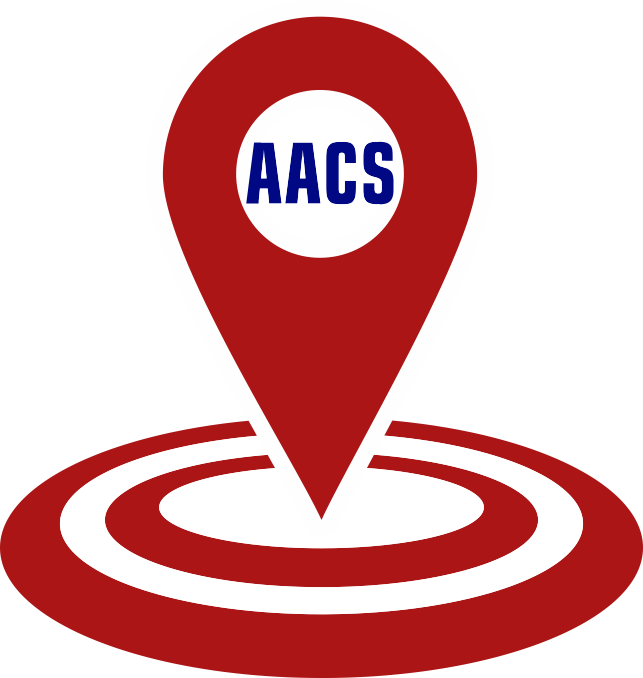 The logo of A A C S.